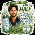 3 JJ Michaels Healthy Stickers - Water, Walk, Hydrate