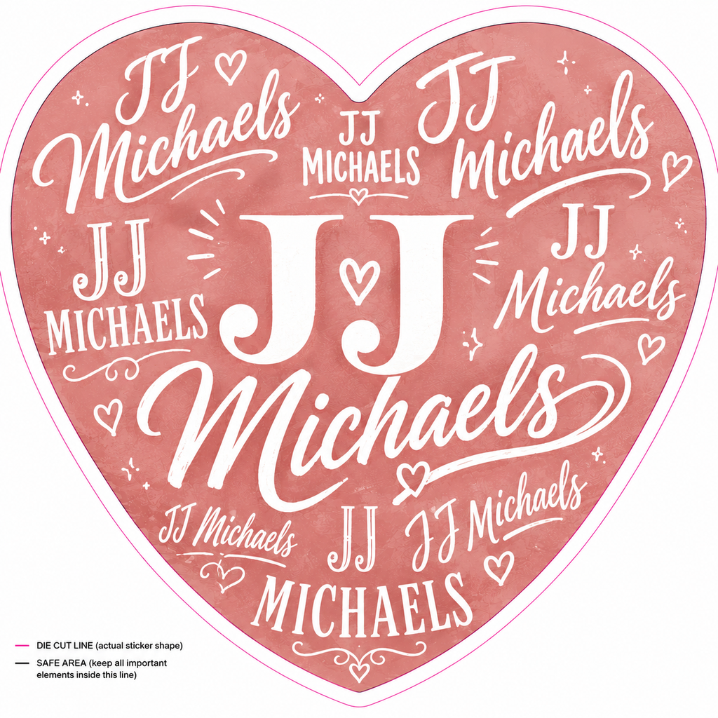 9 JJ Michaels Limited Edition Stickers in a Set for $27